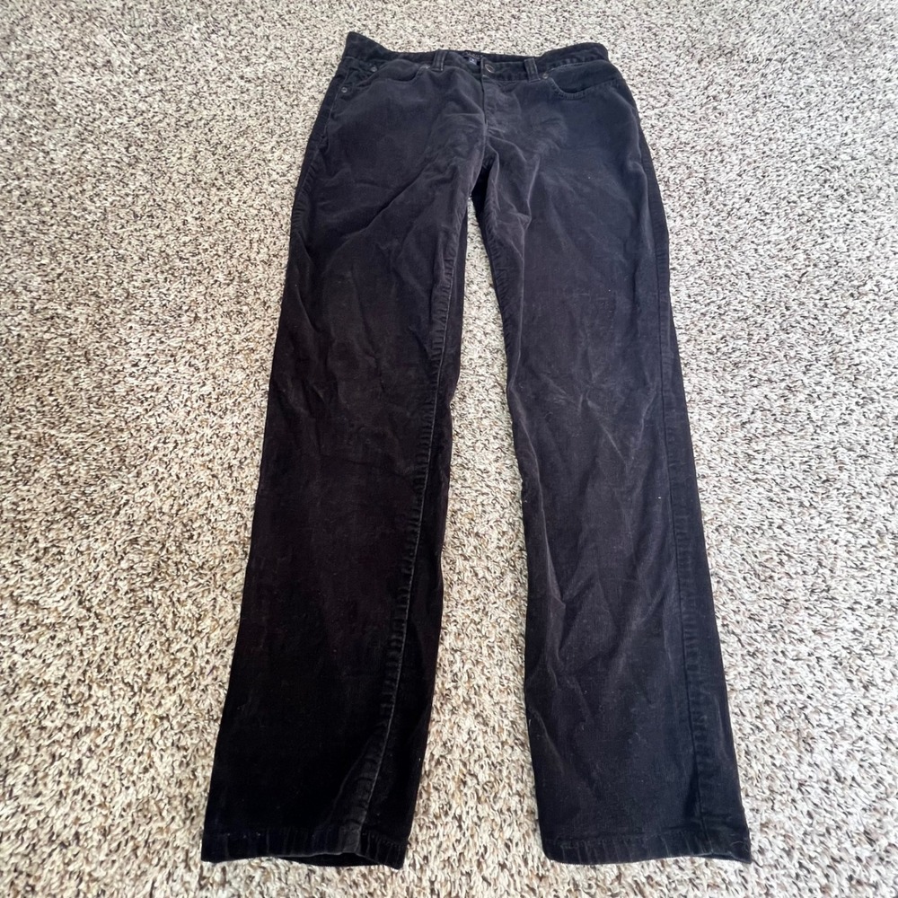 Talbots Black Corduroy‎ Pants Signature Fit Women Size 6